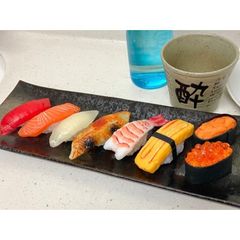 食品サンプル 寿司 上にぎり 鮨 実寸サイズ 8カン セット - メルカリ