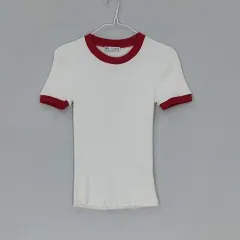 ザラ レディース 80 半袖ニットTシャツ 春 夏 アイボリー 00241