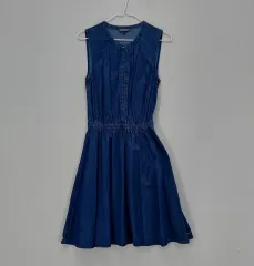 トミーヒルフィガー 80 ノースリーブワンピース 春 夏 ネイビー 08014