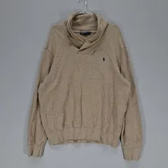 ポロラルフローレン メンズ110 ニットセーター 秋冬 ベージュ 03587