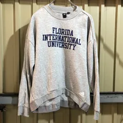 748 adidas トレーナー グレー S アディダス スウェット プリント 古着卸 アメリカ仕入