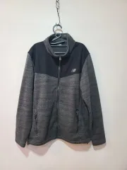 New Balance ニューバランス 起毛 フリース ジャケット グレー L