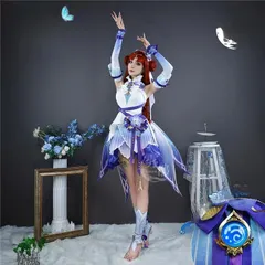 原神　ニィロウ　コスプレ マスク コスチューム 三分妄想1/3Delusion】原神 Genshin ニィロウ-Nilou コスプレ衣装