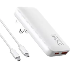 新品 USB-C PD充電器 65W/45W 急速充電 超薄型 折畳式 ACアダプター GaN3 【PSE適合】Type-Cケーブル付き USB-C 1ポート USB-A 1ポート搭載 Dynabook LifeBook Chromebook MacBo