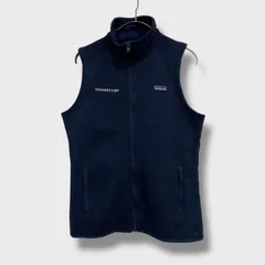 ☆タグ付き未使用品☆patagonia☆パタゴニア☆ベターセーターベスト☆フリースベスト☆企業ロゴ☆ネイビー☆レディースM☆K25M