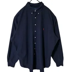 ネイビー 3XL ボタンダウン ラルフローレン ビックシルエット シャツ メンズ