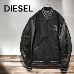 新品タグ付き　DIESEl ディーゼル ラムレザー　スタジャン　スカジャン　羊革 2025年最新】ディーゼル スタジャンの人気アイテム - メルカリ