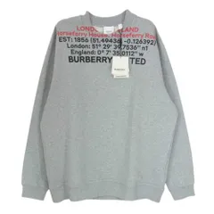 BURBERRY LONDON バーバリー ロンドン 8048286 Horseferry ホースフェリー ロゴプリント スウェット トレーナー グレー系 L【美品】【中古】のサムネイル