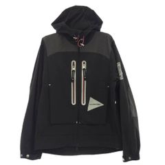 MONCLER モンクレール 21AW G20921A00016 ×AND WANDER GENIUS ジニアス アンドワンダー マウンテンパーカー ジャケット サイズ2 ブラック系【中古】