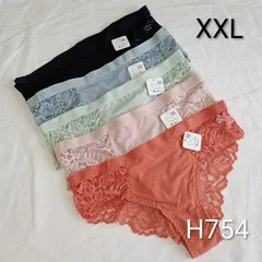(H754)【2XL5枚】レディースショーツ まとめ売り XXL パンツ レース