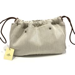 エルメス フールビ 25 バッグインバッグ ポーチ トワルシェブロン