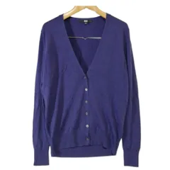 訳アリ● UNIQLO 長袖 カーディガン 春秋 毛100％ Mサイズ　b477