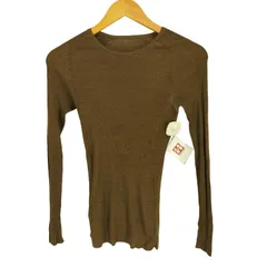 新品未使用⭐︎chaos 18G梳毛クルーネックニットプルオーバーライトベージュ 新品未使用⭐︎chaos 18G梳毛クルーネックニットプルオーバーライト