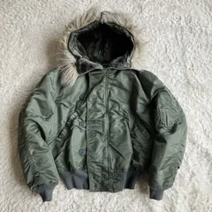 美品！90's USA製　ALPHA INDUSTRIES アルファ　N-2B Y2K 短丈　カーキ