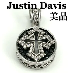 【美品】Justin Davis　ジャスティンデイビス　 NOBLE CROSS　ペンダント　ネックレス　トップのみ　シルバー925のサムネイル