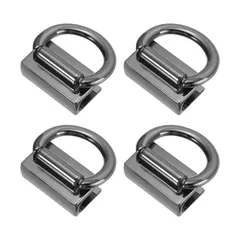 新品 [PATIKIL] バッグサイドクリップバックル、4個金属製財布吊りクラ スプ、バッグ作り用クロスボディバックパッククラフト用Dリング付きハンドバッグチェーンストラップコネクタ、ディープグレー