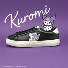 【クロミ】サンリオキャラクターズ　1502　ブラック　 ワッペンスニーカー　22.5～25.5cm 【正規ライセンス商品】のサムネイル