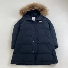ダントン　ダウンコート　DANTON　フード　ファー付き　ブラック　XS S相当