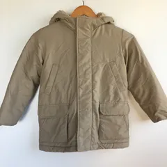 ユニクロ ライトウォームパデットパーカ  ナイロン100%2972202511040007 ベージュ 120cm