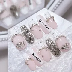 ネイルチップ ┋ オタクネイル ┋ スナ系 ┋量産型 ┋ 大人かわいい ┋ ツイードネイル ┋ ハート ┋ ちゅるんネイル ┋ ワンホンネイル ┋ 韓国ネイル ┋ オタクネイル ┋ 白ネイル ┋ キラキラネイル ┋ ロングネイル ┋ キレイめネイル ┋ 地雷