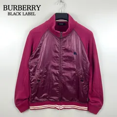 BURBERRY BLACK LABEL 00s y2k archive Bordeaux track jacket 2 M バーバリー ブラックレーベル エンジ 切替 トラックジャケット ラインリブ 平成 お兄系