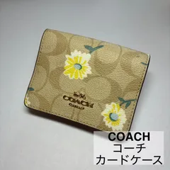 COACH/コーチ/カードケース/カード入れ/シグネチャー/花柄　　　【A377】