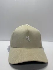 Newera シカゴホワイトソックス コーデュロイ 9forty A-FRAME スナップバックキャップ ベージュカラー