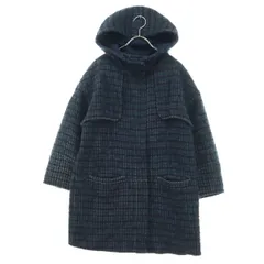 JILLSTUART ジルスチュアート 長袖 コート S ネイビー系 フーディー レディース 古着