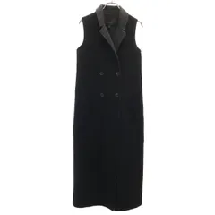 Banana Republic バナナリパブリック 圧縮ウール ロング ベスト XS ブラック系 レディース 古着