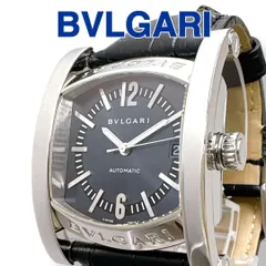 未使用☆ブルガリ レザー　ベルト アショーマ　 ブラック　シルバー ブルガリ アショーマ ベルト 46/115 レザー×メタル ブラック×シルバー