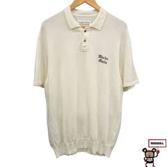 WACKO MARIA STRIPED KNIT POLO SHIRT M - メルカリ