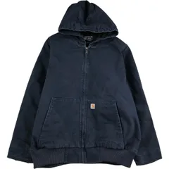 古着 カーハート Carhartt アクティブジャケット 中綿入り ダックフルジップパーカー レディースXXL相当/evb032676