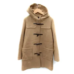 エムケー ミッシェルクラン MK MICHEL KLEIN ダッフルコート ミドル丈 フード付き 無地 ウール 40 ベージュ /SY15