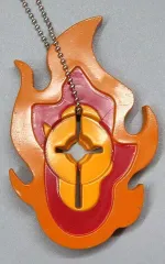 【中古】キーホルダー 煉獄杏寿郎 「3Dファイルシリーズ 鬼滅の刃 日輪刀傘マーカーマスコット 参ノ型」