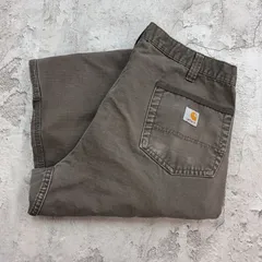 Carhartt ダブルニー ダークブラウン 40×34 カーハート ダークブラウン ダブルニー ダックペインターパンツ 表記