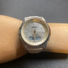 カシオ CASIO  電波ソーラー WVA-M630　白バンド　タフソーラー　マルチバンド　アナログ　腕時計　メンズ　ビジネス