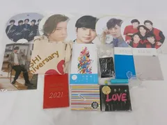  中古品 嵐 松本潤 のみ This is 嵐 他 トートバッグ うちわ ペンライト DVD CD 等 グッズセット