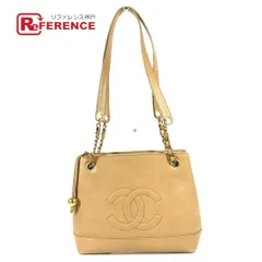 CHANEL シャネル ショルダーバッグ CC ココマーク ココボール キャビアスキン ベージュ