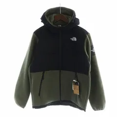 ザノースフェイス THE NORTH FACE デナリフーディー フリースジャケット タグ付き ジップアップ ロゴ ブルゾン 長袖 M カーキ 黒 ブラック NA72052 ■GY12 /MQ