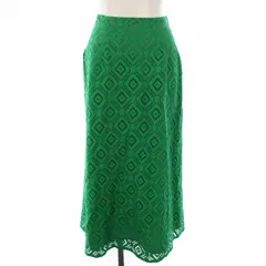 ナチュラルビューティーベーシック NATURAL BEAUTY BASIC Aライントレースマキシスカート ロング フレア S グリーン 017-9120471 /TK