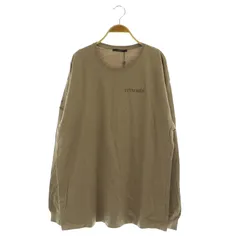 カスタネ Kastane 刺繍ロゴルーズロンTee カットソー 長袖 Tシャツ F ベージュ /MY ■OS