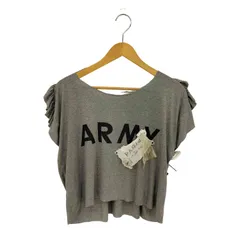 オープニングセレモニー OPENING CEREMONY ARMY ユーズドリメイク カットオフ 半袖Tシャツ カットソー Y2K レディース  Sのサムネイル