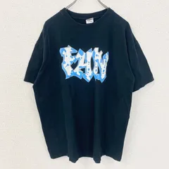 【3点以上まとめ買いで20%OFF】古着 used　GILDAN　ギルダン　半袖英字ロゴデザインTシャツ　バックプリント　黒　ブラック　春夏服　Lサイズ