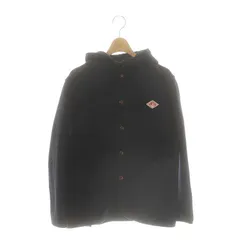 ダントン DANTON ウールモッサ ショートコート ジャケット フード 36 ネイビー /ES ■OS