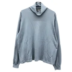 AURALEE オーラリー 20AW LUSTER PLAITING HI NECK L S TEE ハイネックカットソー A20AP02GT ブルー 4のサムネイル