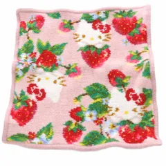 フェイラー FEILER サンリオ ハローキティストロベリー ハンカチ 総柄 ピンク