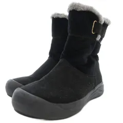 ルコックスポルティフ le coq sportif ムートンブーツ スエード ボア 24cm 黒 ブラック /JS