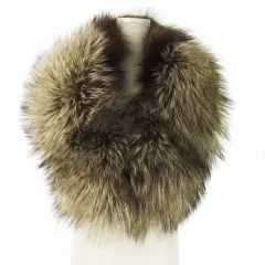 サガフォックス SAGA FOX ファーマフラー ショール ティペット フォックス 毛皮 和装 茶 ブラウン /AO4 ■GY18