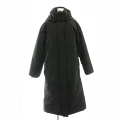 ザラ ZARA 中綿 フーディー コート ロング M 黒 /MI ■OS