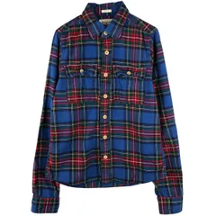 古着 00年代 アバクロンビーアンドフィッチ Abercrombie&Fitch MESCLE 長袖 フランネルチェックシャツ レディースM相当/eaa595482